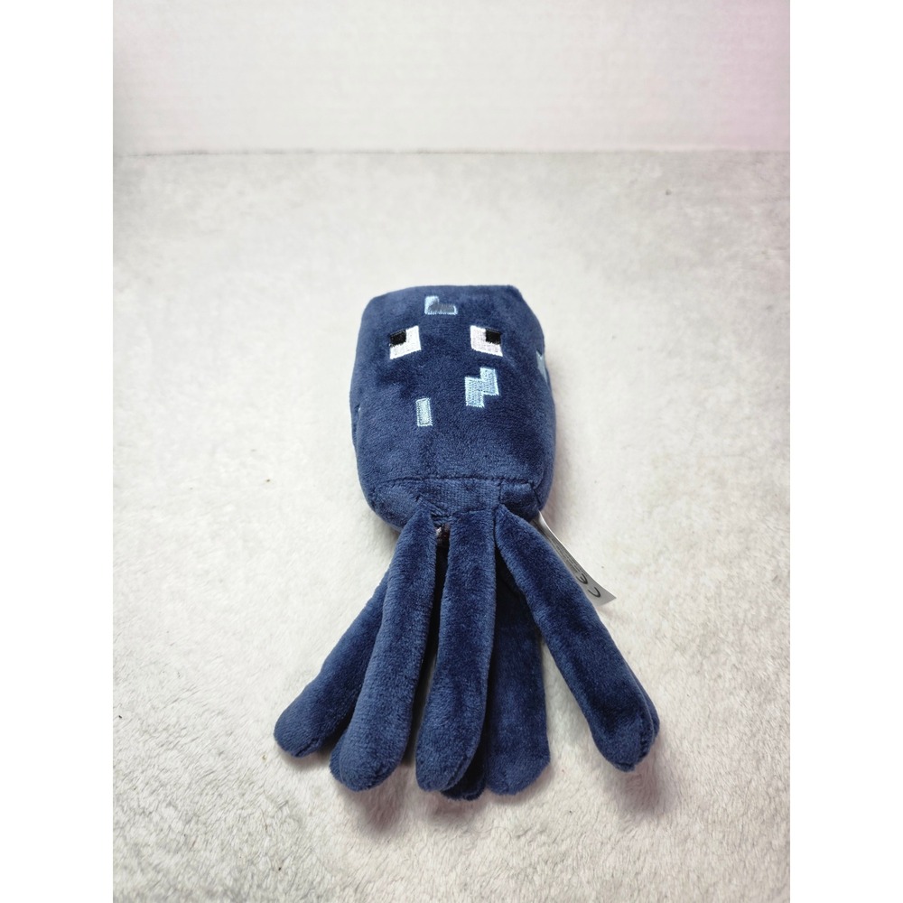 Mojang Minecraft Glow Squid Plush Deep Blue 7 Inch Stuffed Animal Toy 2013